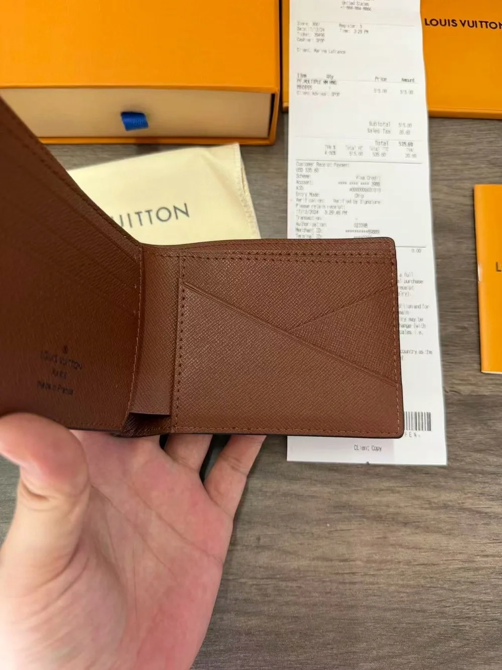 Louis Vuitton Monogram Canvas Wallet - Brown/Gold